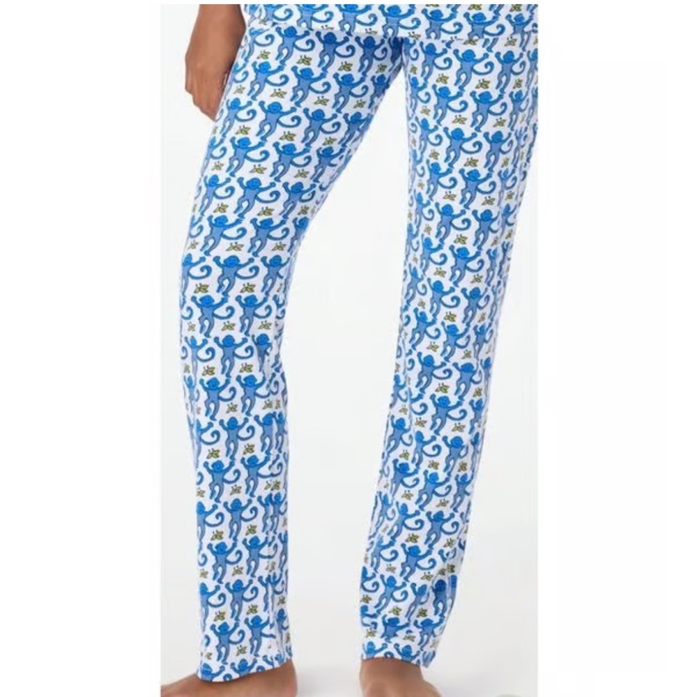 Roller Rabbit original monkey lounge leggings pants pajama size XXS women’s - Picture 2 of 6